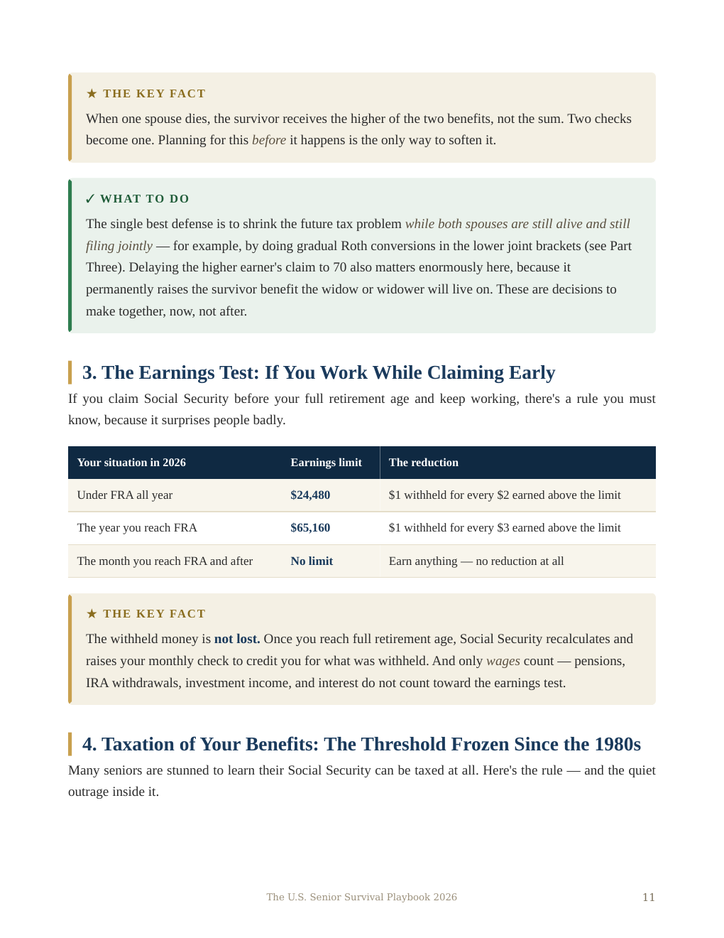 Sample page from the Playbook