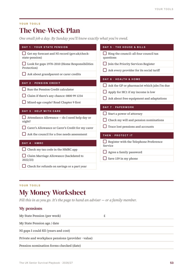 Sample Routine For Retirees The UK Senior Survival Playbook 2026/27 — Everything the Government ...